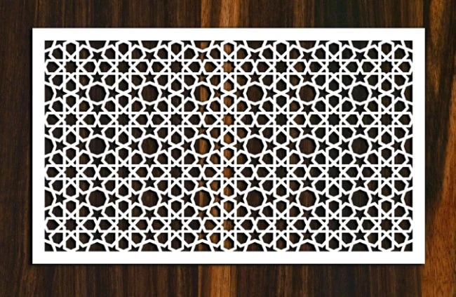 Design pattern screen panel