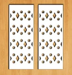 Design pattern screen panel