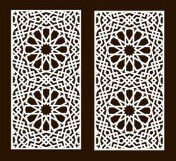 Design pattern screen panel