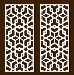 Design pattern screen panel