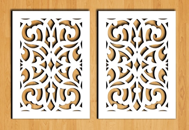 Design pattern screen panel