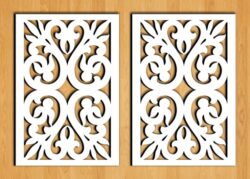 Design pattern screen panel