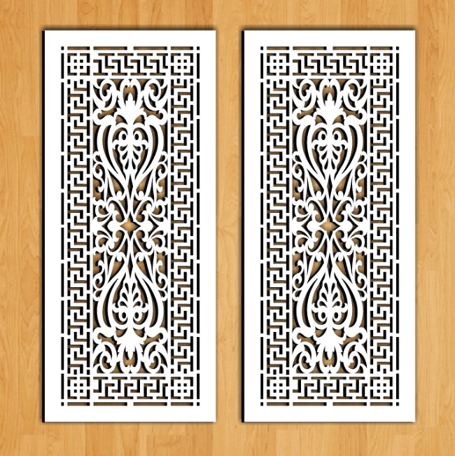 Design pattern screen panel