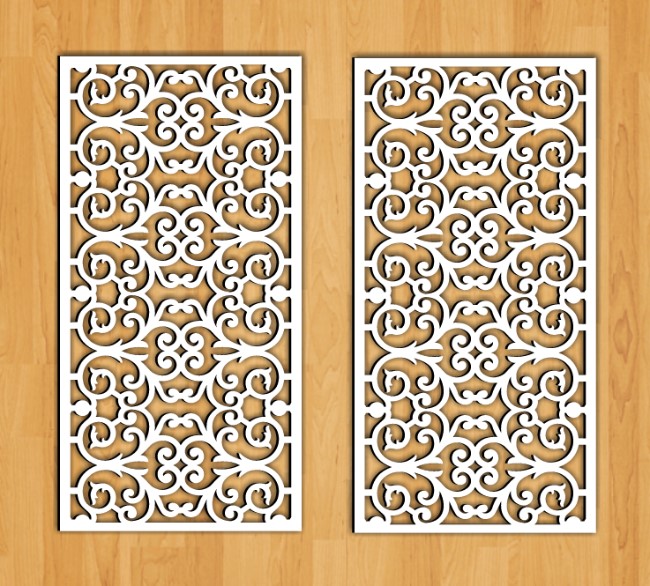 Design pattern screen panel