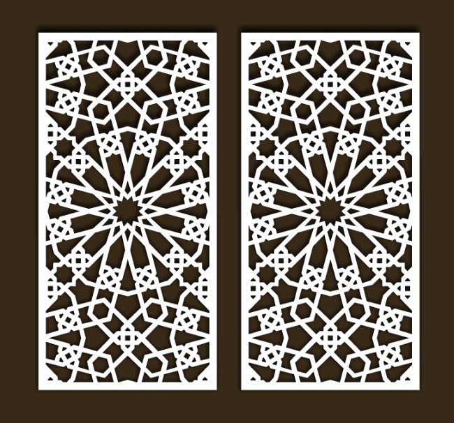 Design pattern screen panel