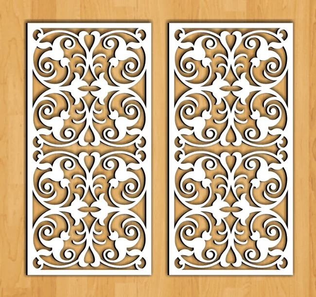 Design pattern screen panel