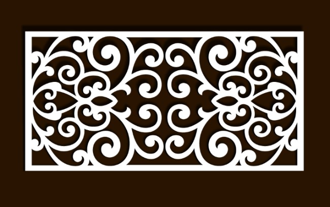 Design pattern screen panel