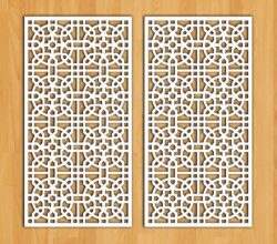 Design pattern screen panel