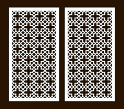 Design pattern screen panel