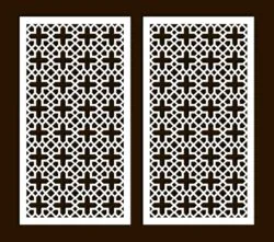 Design pattern screen panel