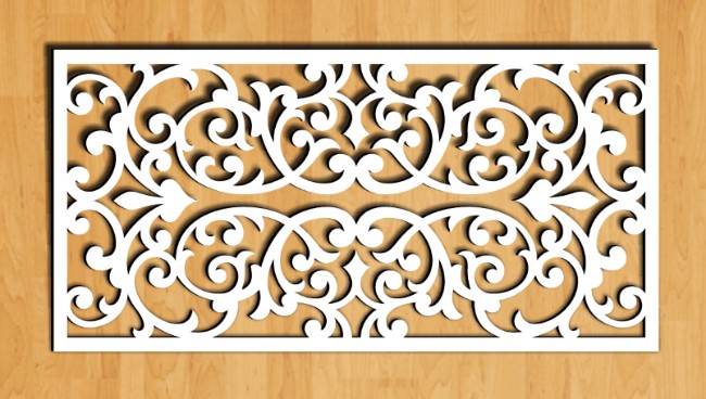 Design pattern screen panel