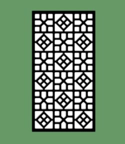 Design pattern screen panel