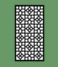 Design pattern screen panel