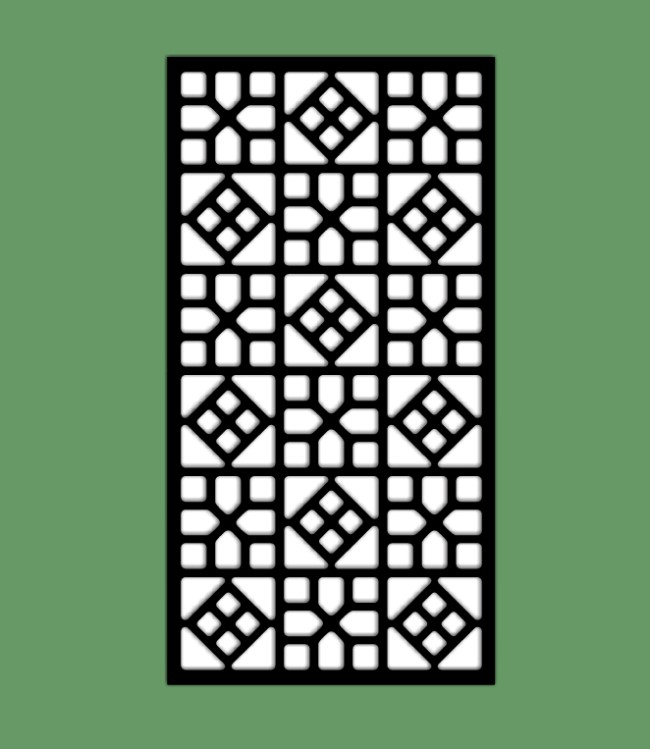 Design pattern screen panel