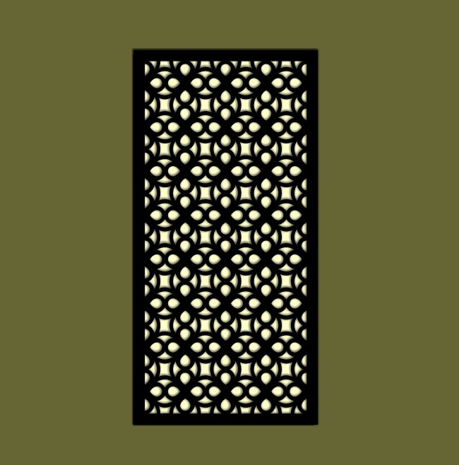 Design pattern screen panel