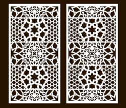 Design pattern screen panel