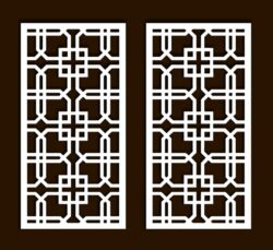 Design pattern screen panel