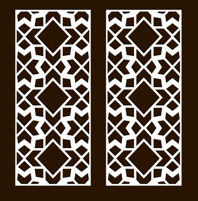 Design pattern screen panel