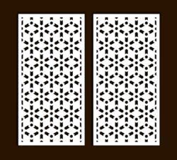 Design pattern screen panel