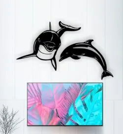 Dolphin wall decor