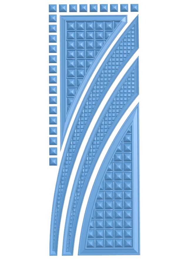 Door pattern in squares