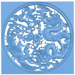 Dragon and phoenix picture round