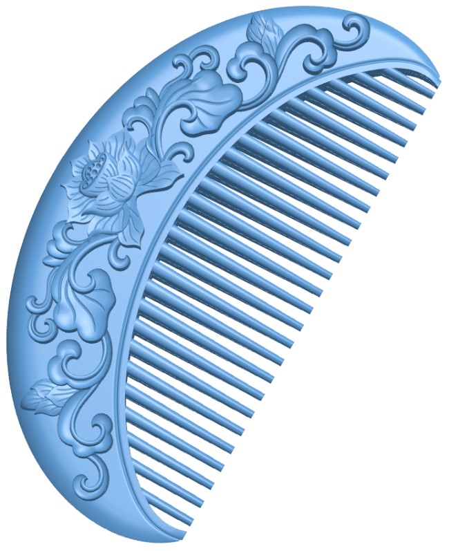 Lotus shaped comb