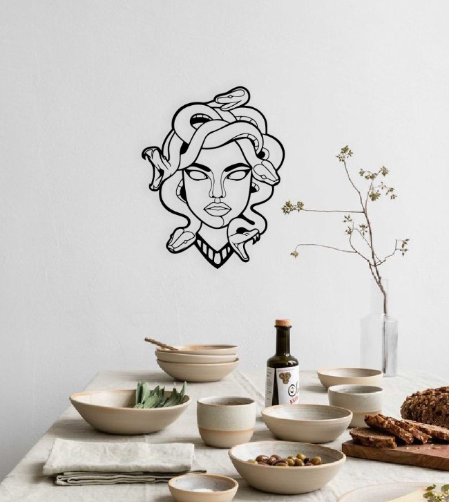 Medusa Gorgon wall decor