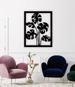 Monstera panel wall decor