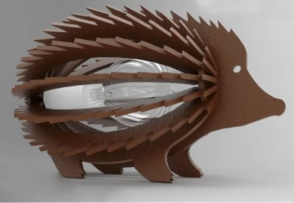 Porcupine lamp