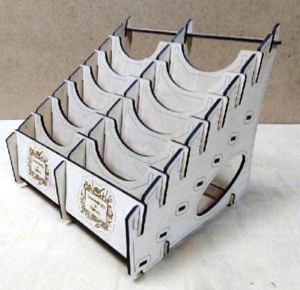 Rack for spice pouches