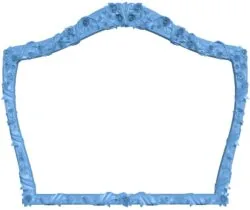 Rose mirror frame