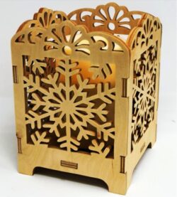 Snowflakes candle holder