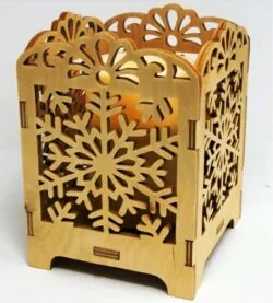 Snowflakes candle holder