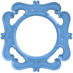 Square frame pattern with a circle in the middle