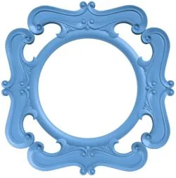 Square frame pattern with a circle in the middle