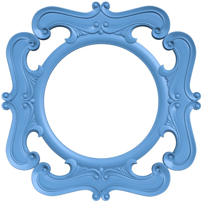 Square frame pattern with a circle in the middle