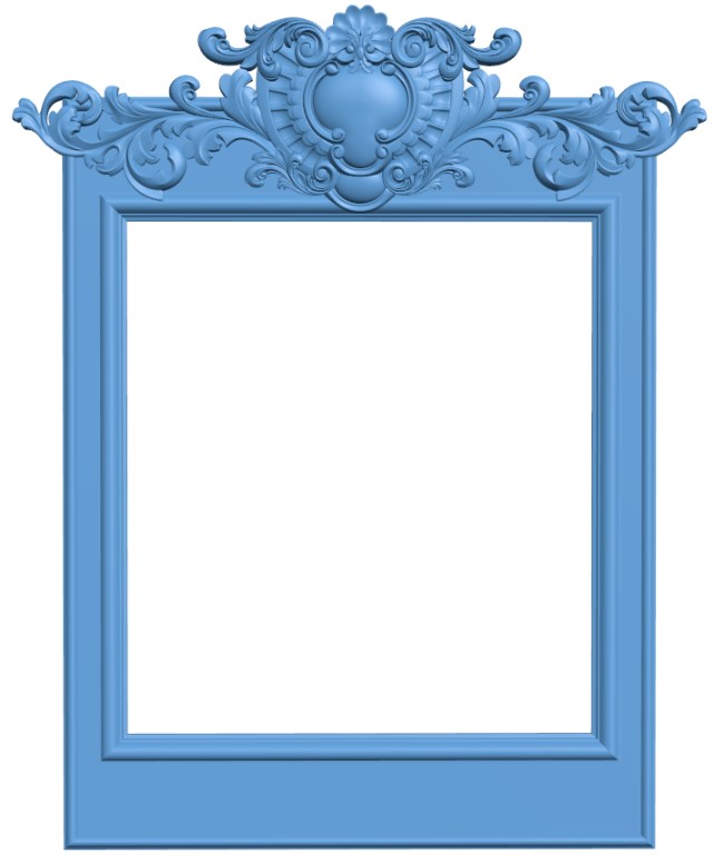 Square mirror frame pattern