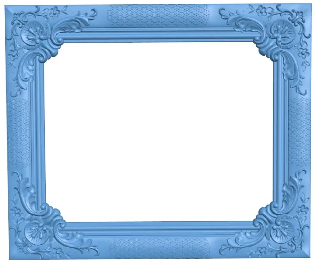 Textured frame in four corners