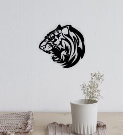 Tiger head wall decor