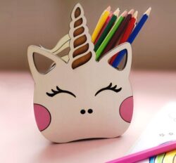 Unicorn pencil holder