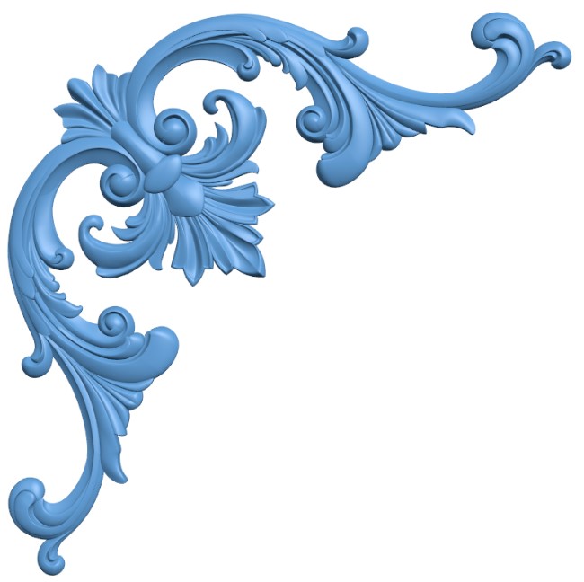 Wavy corner decorative pattern