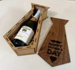 Wooden Wine Gift Box Fathers Day