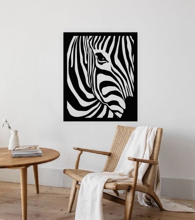 Zebra wall decor