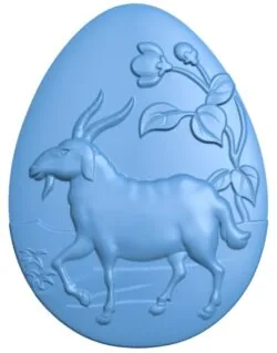 A goat-shaped egg