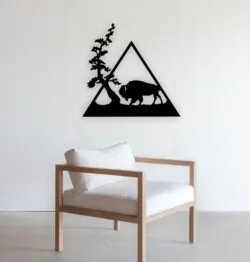 Bison wall decor