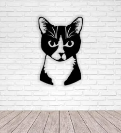 Cat head wall decor