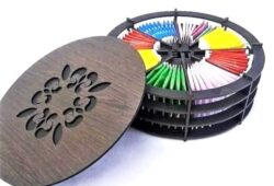 Circular tea box