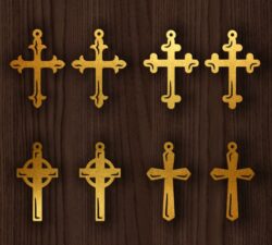 Cross earrings