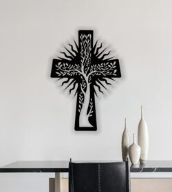 Cross with tree